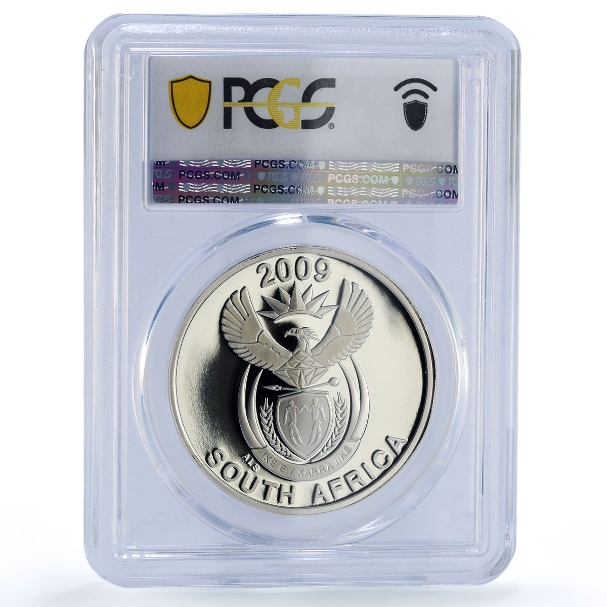 South Africa 20 cents Maloti Drakensberg Vulture Bird PR70 PCGS silver coin 2009