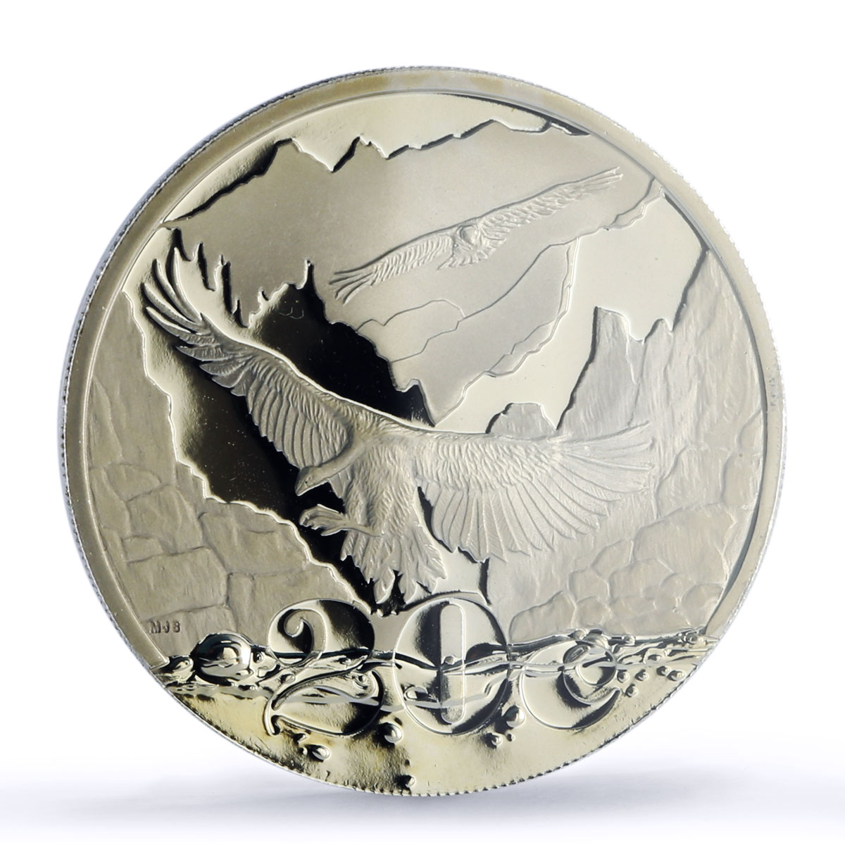 South Africa 20 cents Maloti Drakensberg Vulture Bird PR70 PCGS silver coin 2009