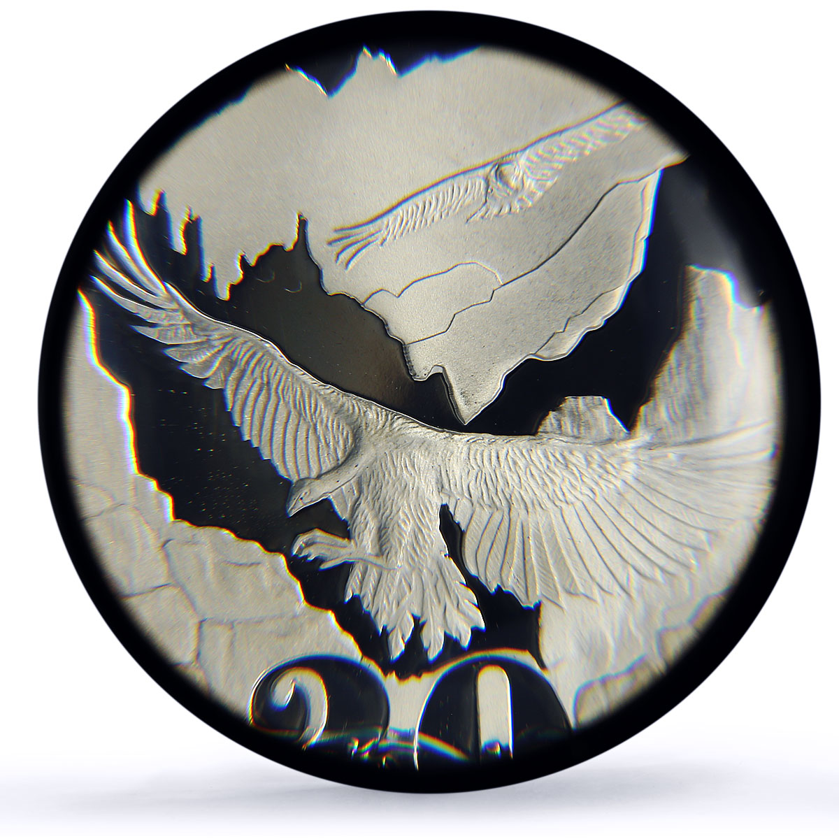 South Africa 20 cents Maloti Drakensberg Vulture Bird PR70 PCGS silver coin 2009