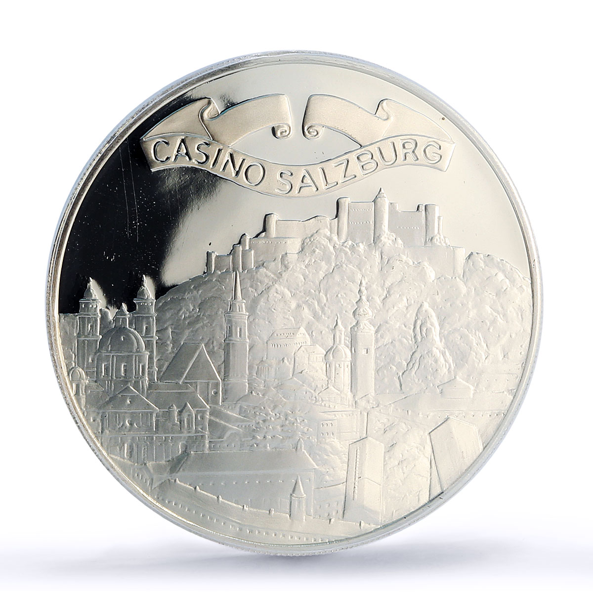 Austria Salzburg Casino Fantasy Token 500 Schil. PR70 PCGS silver 1986 - 1988 FM