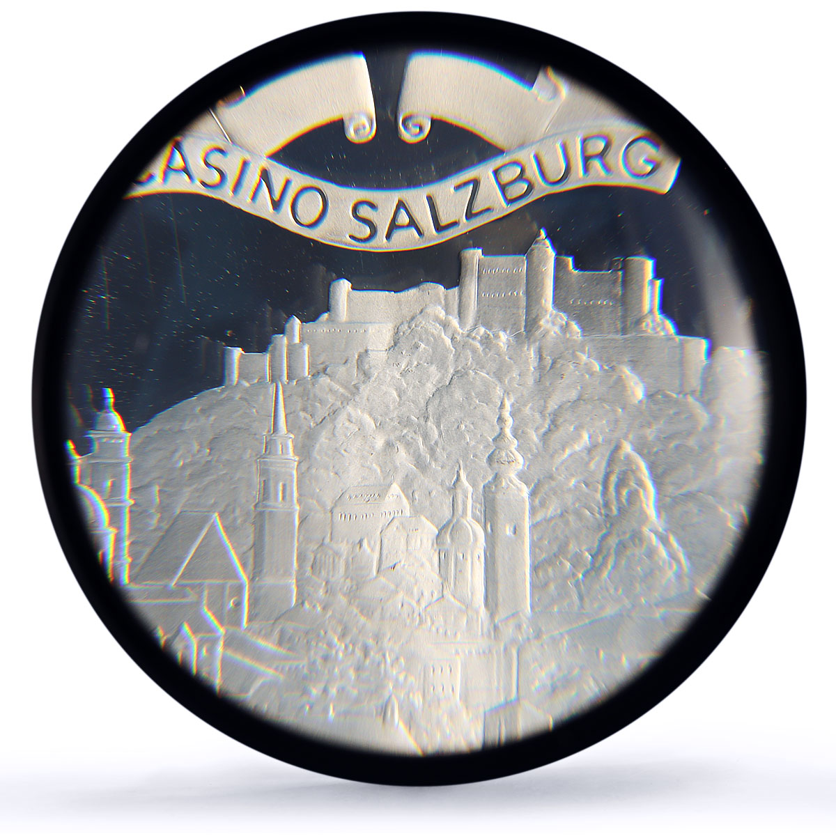 Austria Salzburg Casino Fantasy Token 500 Schil. PR70 PCGS silver 1986 - 1988 FM
