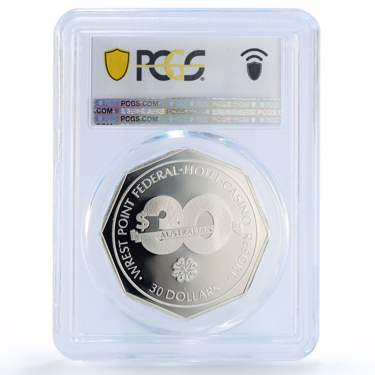 Australia Wrest Point Casino Fantasy Token PR68 PCGS silver 1986 - 1988 FM