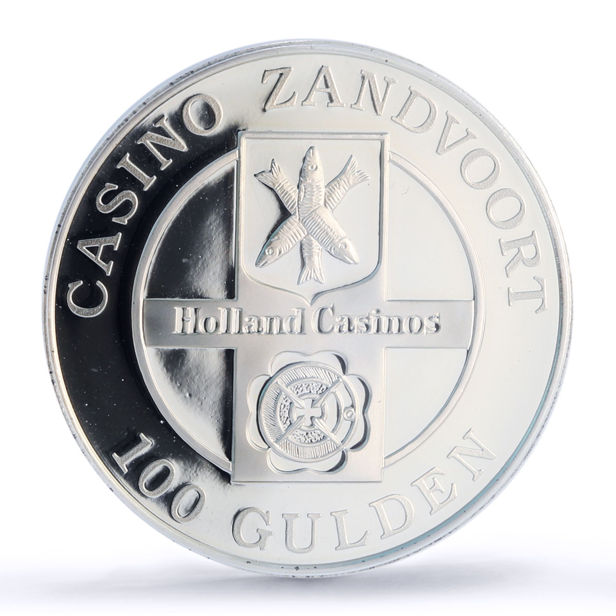 Netherlands Zandvoort Casino Fantasy Token PR69 PCGS silver 1986 - 1988 FM