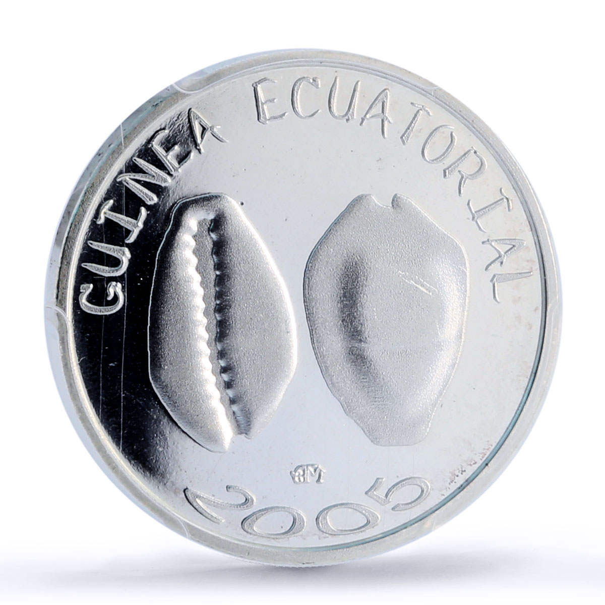 Equatorial Guinea 1500 CFA Cowry Shells IDAC 1 Africa MS67 PCGS silver coin 2005