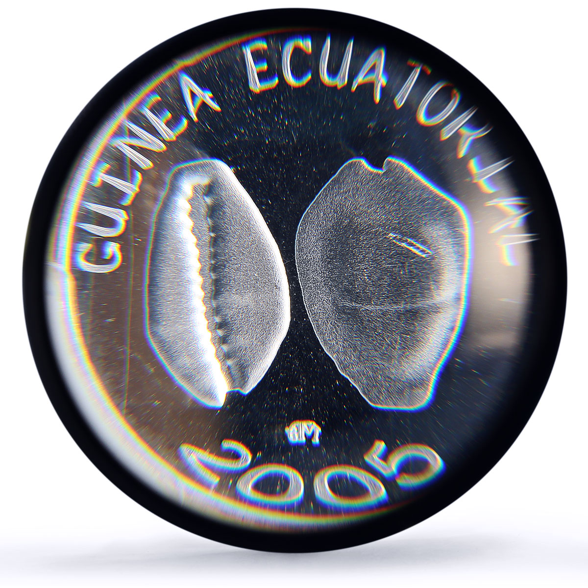 Equatorial Guinea 1500 CFA Cowry Shells IDAC 1 Africa MS67 PCGS silver coin 2005