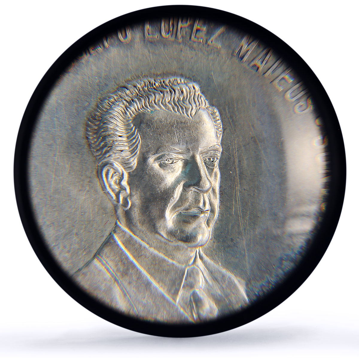 Mexico Lopez Mateos Indonesia Ganefo Games Olympics MS63 PCGS silver medal 1963