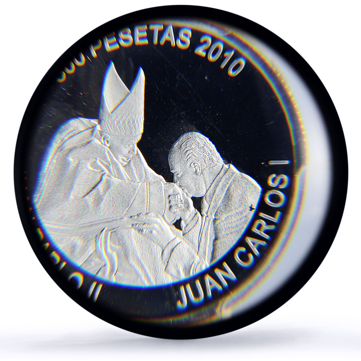 Saharawi 500 pesetas Pope John Paul II Juan Carlos MS67 PCGS silver coin 2010