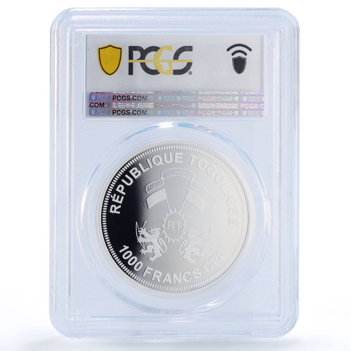 Togo 1000 francs Sun Sonne Solar System Planets Space PR69 PCGS silver coin 2019