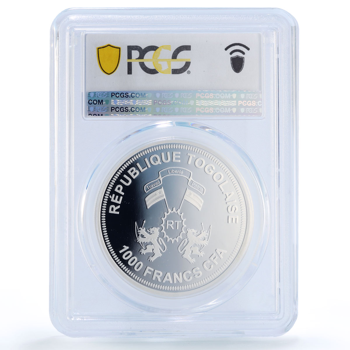 Togo 1000 francs Uranus Solar System Planets Space PR69 PCGS silver coin 2019