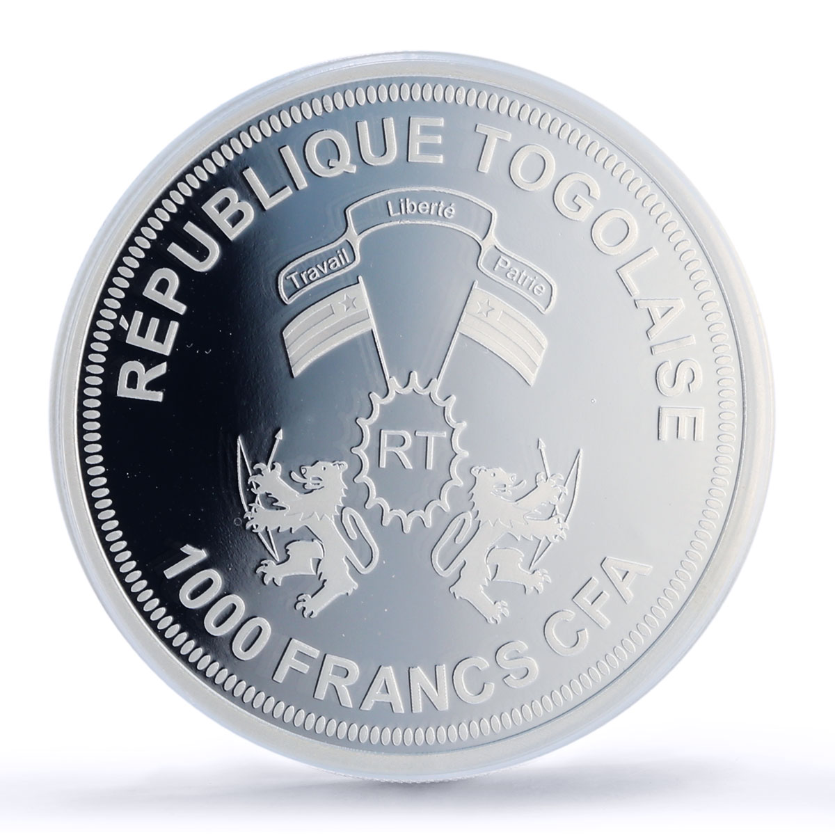 Togo 1000 francs Uranus Solar System Planets Space PR69 PCGS silver coin 2019
