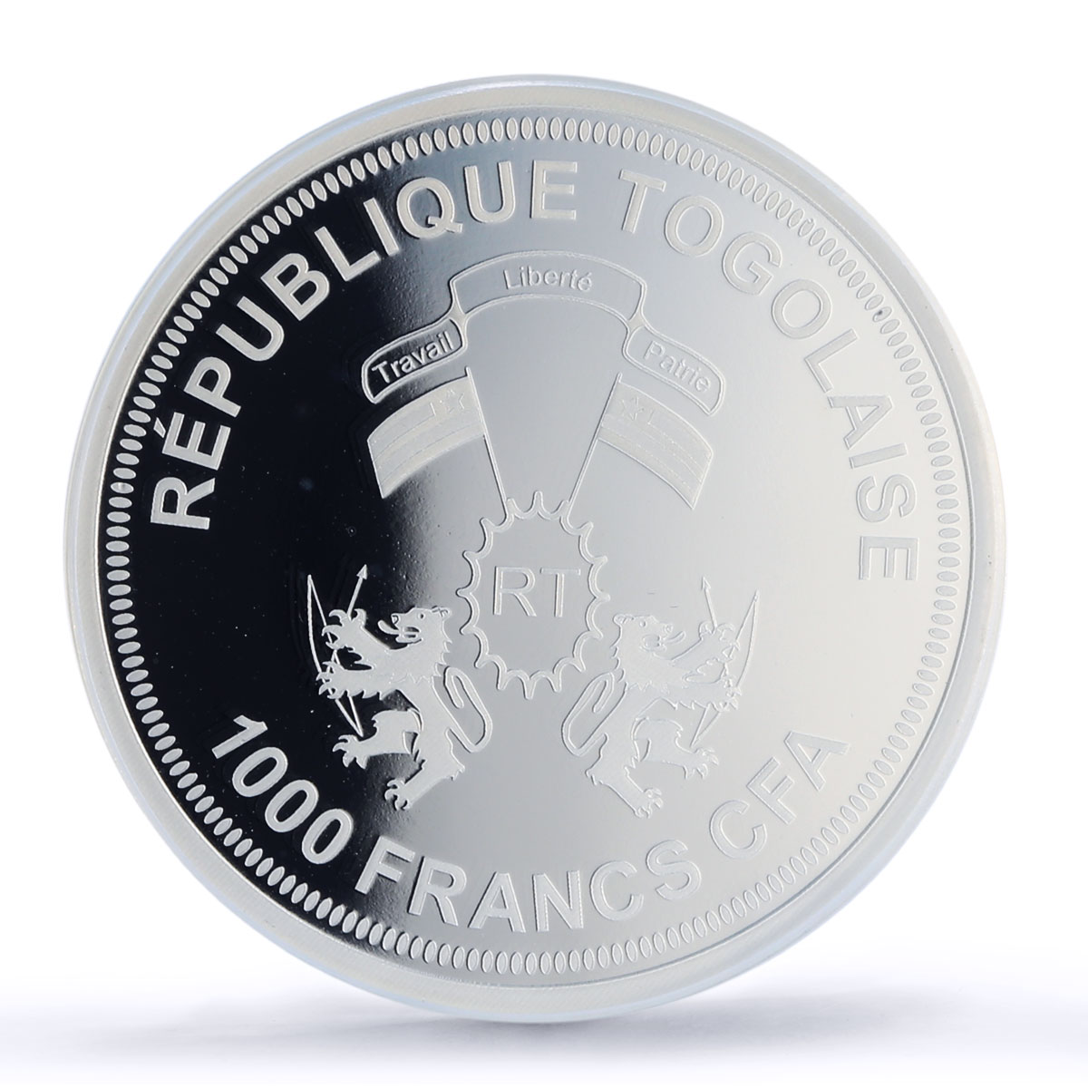 Togo 1000 francs Mars Solar System Planets Space PR69 PCGS silver coin 2019
