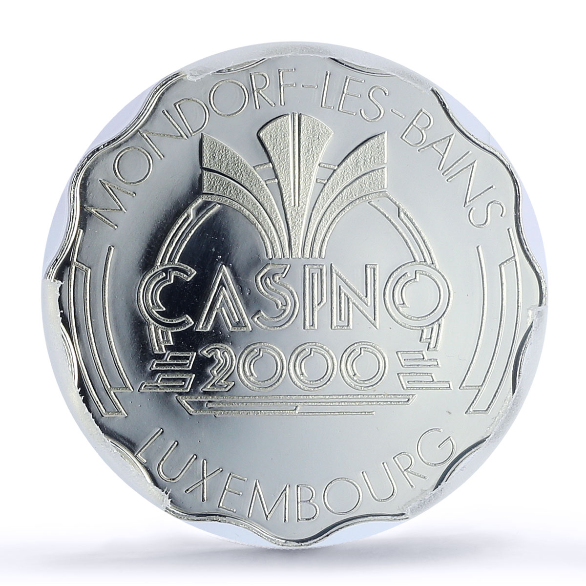 Luxembourg Mondorf Casino Fantasy Token 100 Fr. PR70 PCGS silver 1986 - 1988 FM