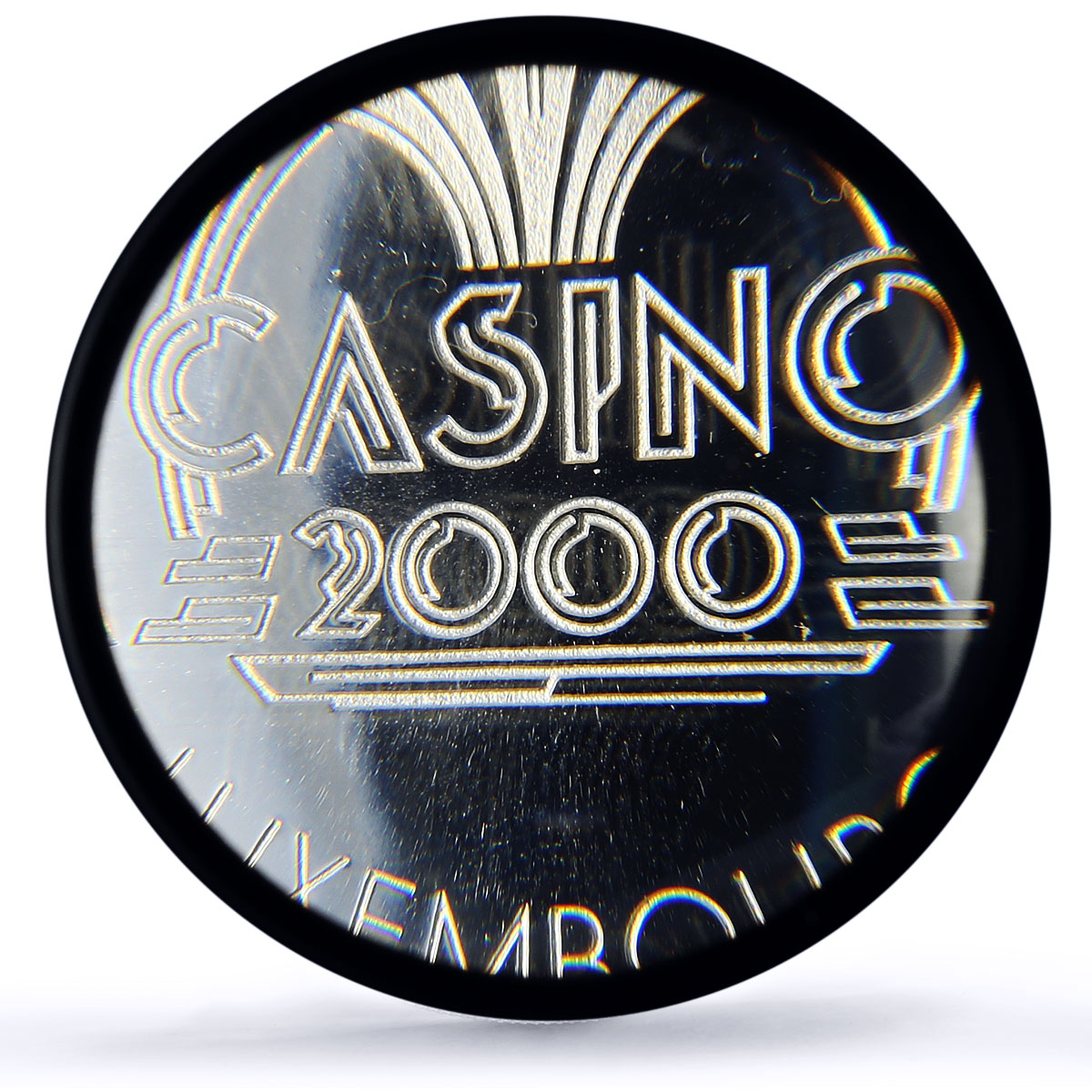 Luxembourg Mondorf Casino Fantasy Token 100 Fr. PR70 PCGS silver 1986 - 1988 FM