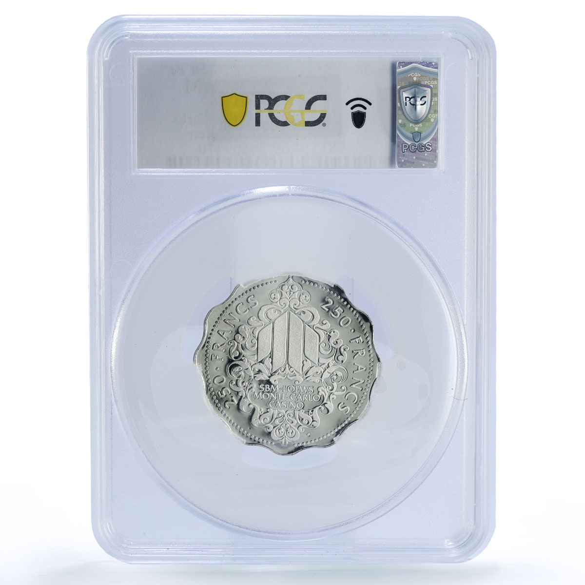 Monaco Monte Carlo Casino Fantasy Token 250 Fr. PR69 PCGS silver 1986 - 1988 FM