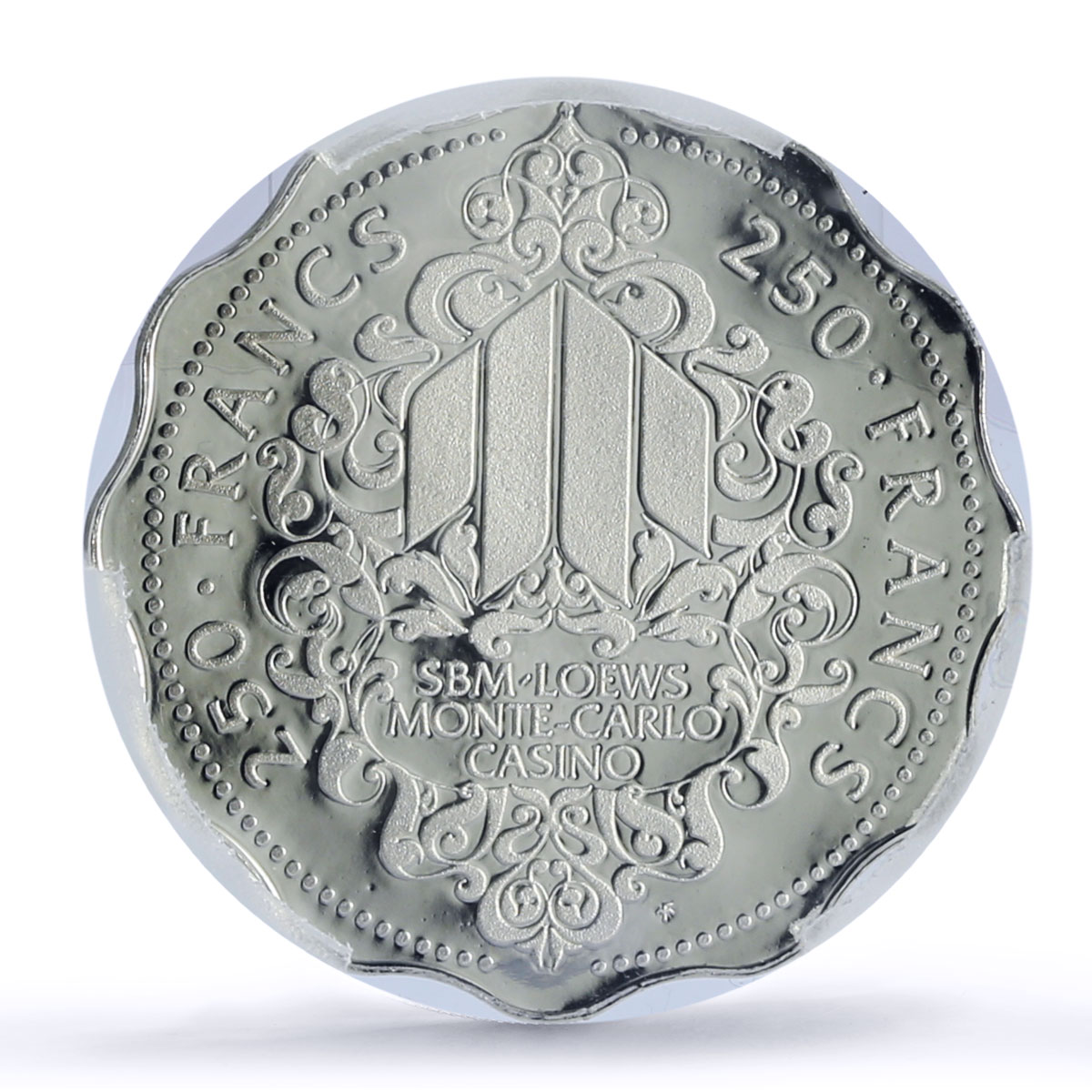 Monaco Monte Carlo Casino Fantasy Token 250 Fr. PR69 PCGS silver 1986 - 1988 FM