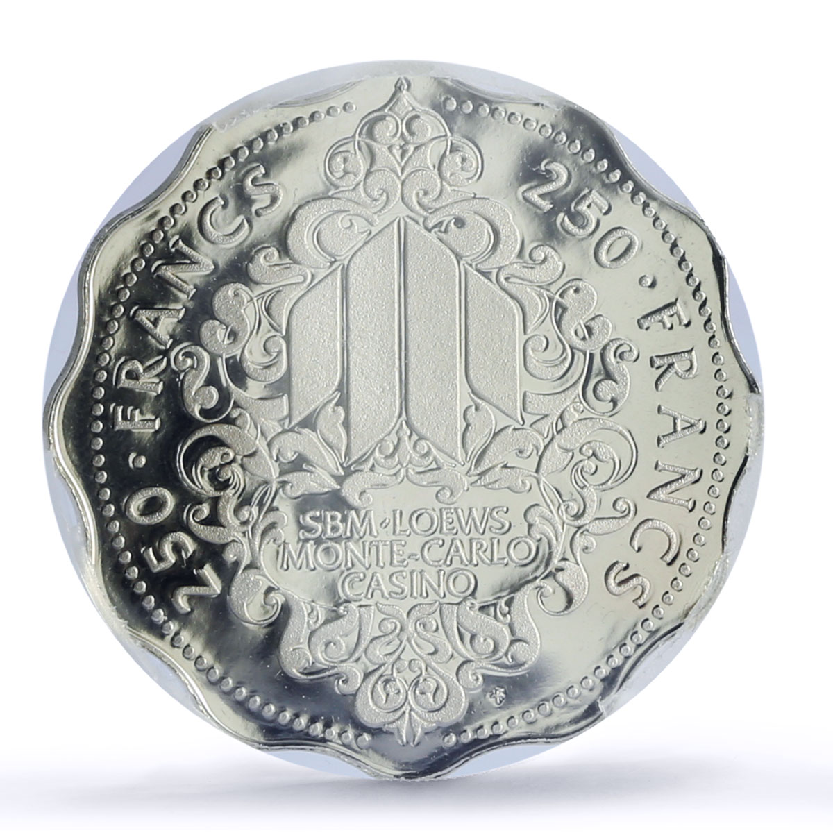 Monaco Monte Carlo Casino Fantasy Token 250 Fr. PR69 PCGS silver 1986 - 1988 FM