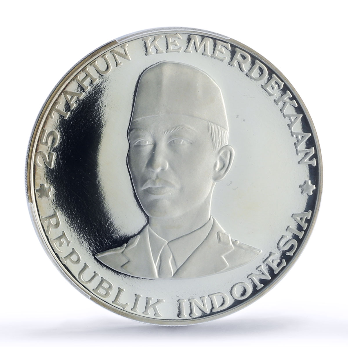 Indonesia 1000 rupiah General Sudirman Independence PR67 PCGS silver coin 1970