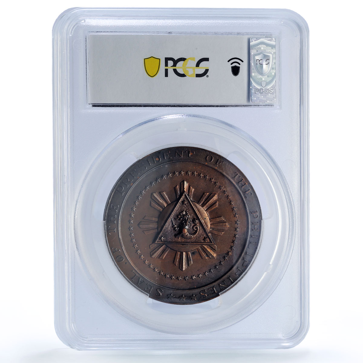 Philippines R Magsaysay Third President History Politics MS61 PCGS AE medal 1953