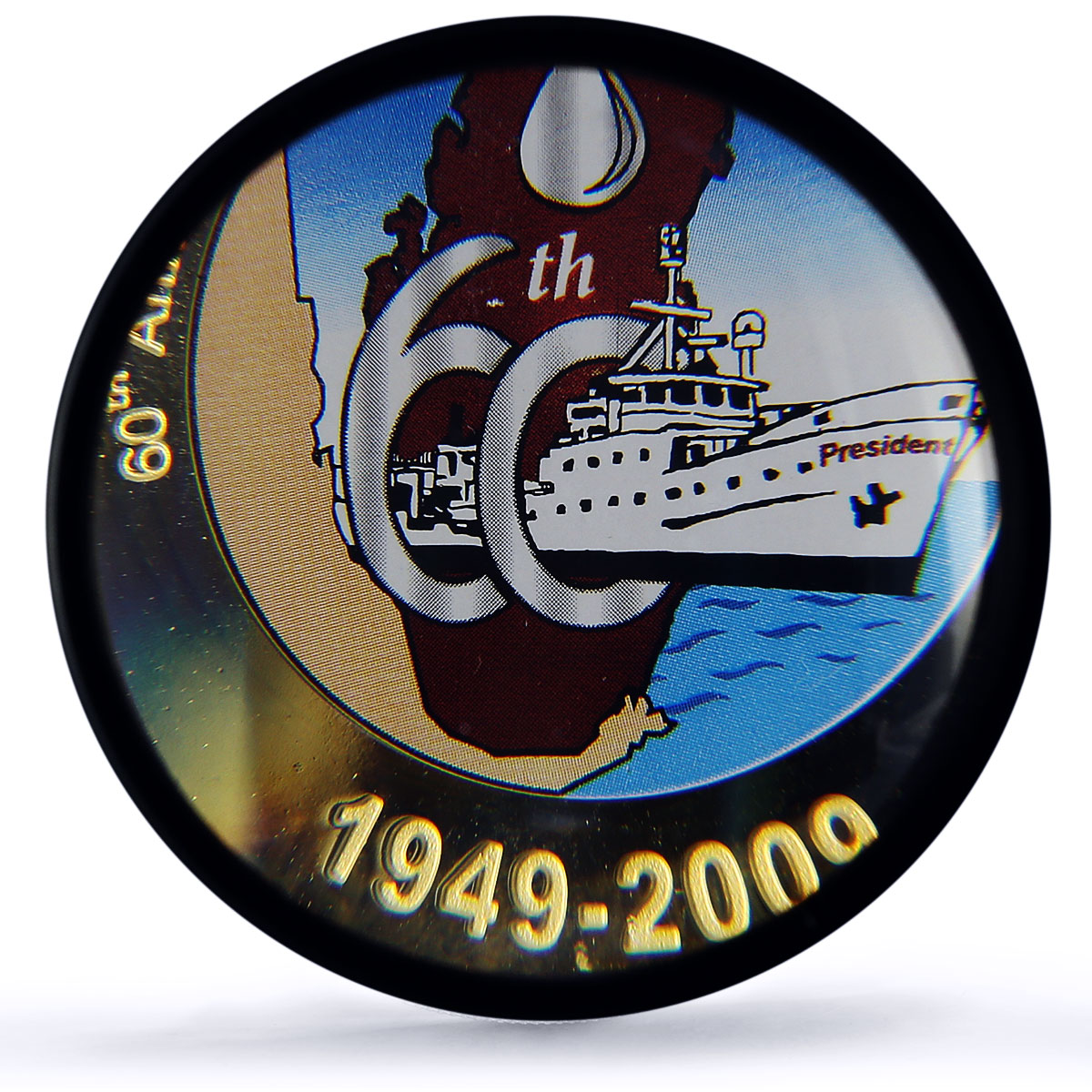 Qatar 200 riyal Oil Shipment Tanker Ship History Gilt PR68 PCGS silver coin 2009