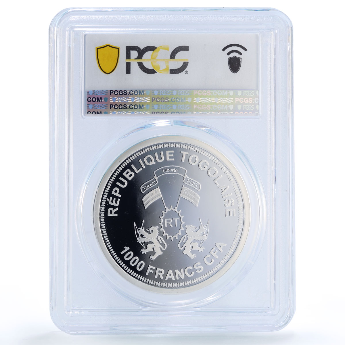 Togo 1000 francs Pluto Solar System Planets Space PR69 PCGS silver coin 2019