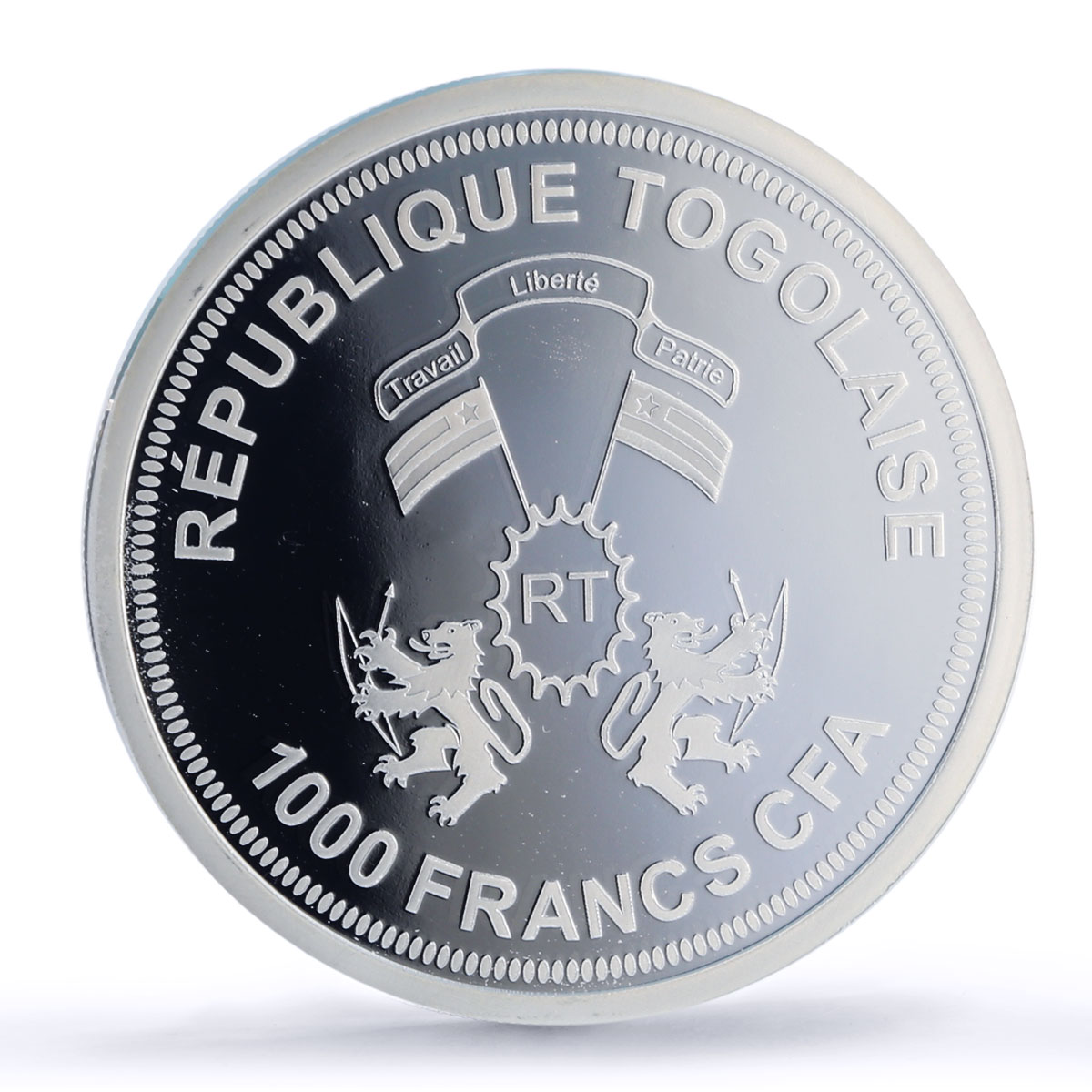 Togo 1000 francs Pluto Solar System Planets Space PR69 PCGS silver coin 2019