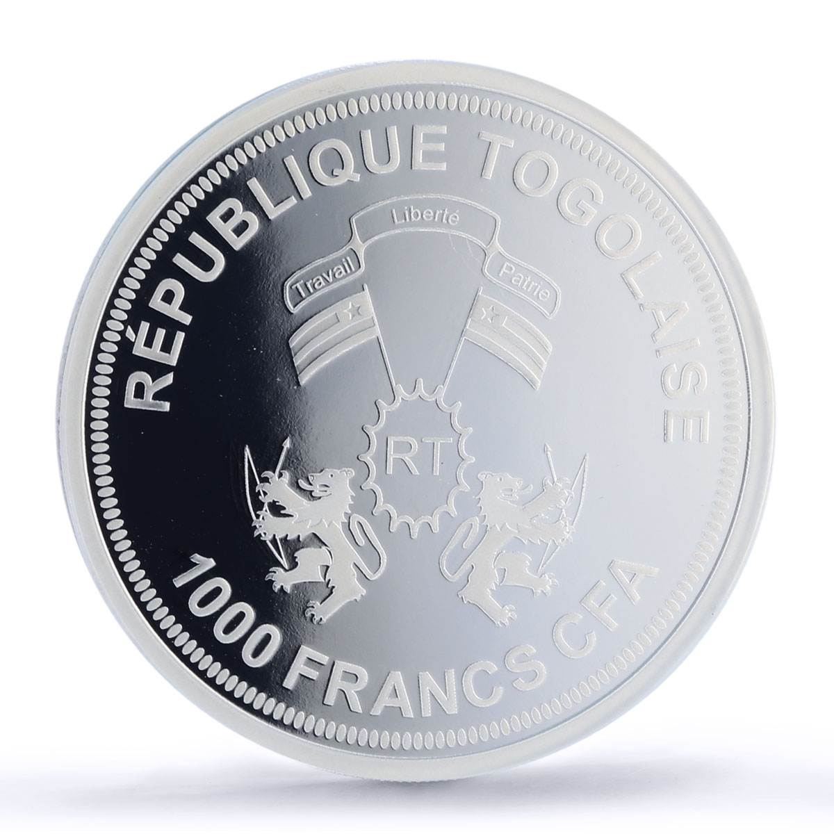 Togo 1000 francs Saturn Solar System Planets Space PR69 PCGS silver coin 2019