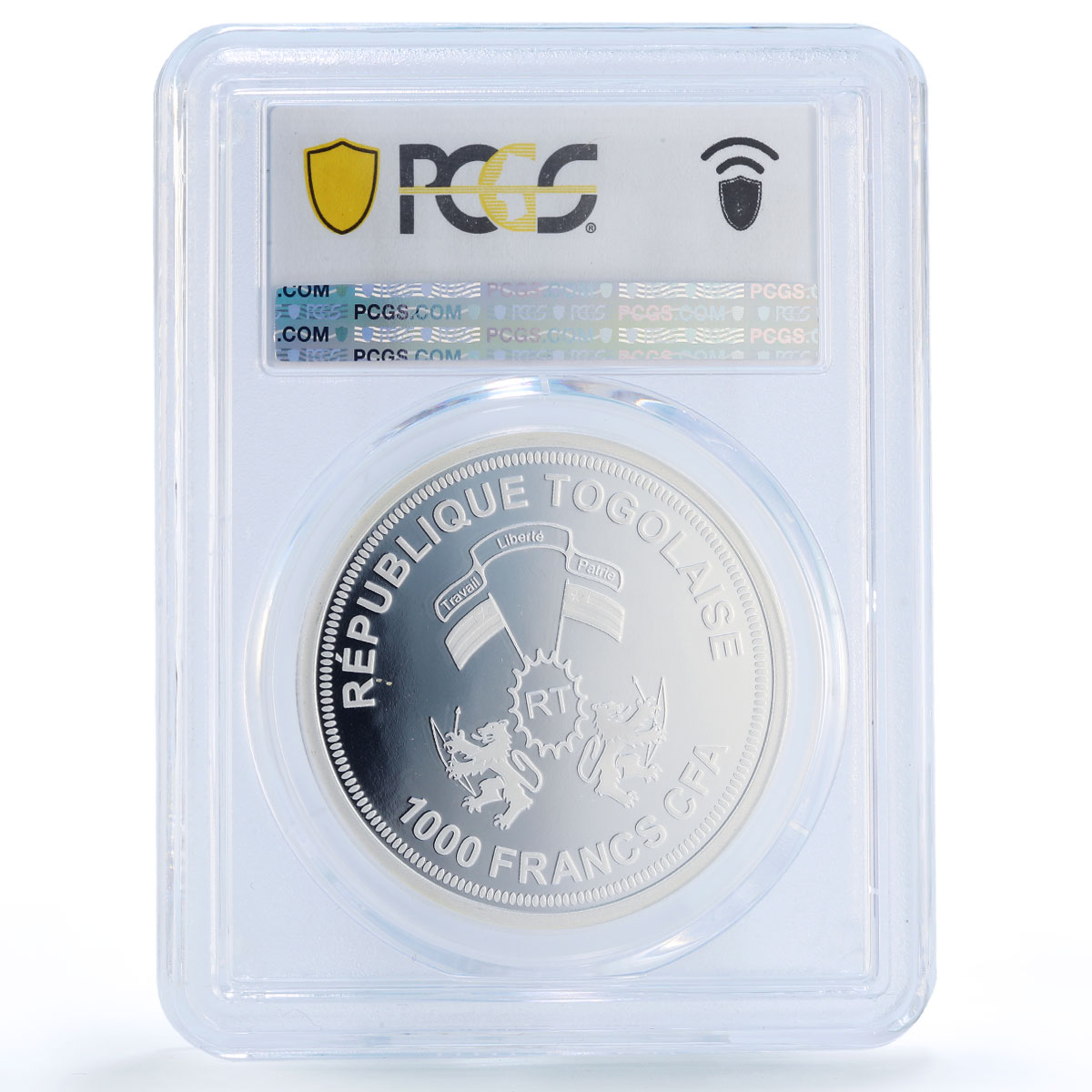Togo 1000 francs Venus Solar System Planets Space PR69 PCGS silver coin 2019