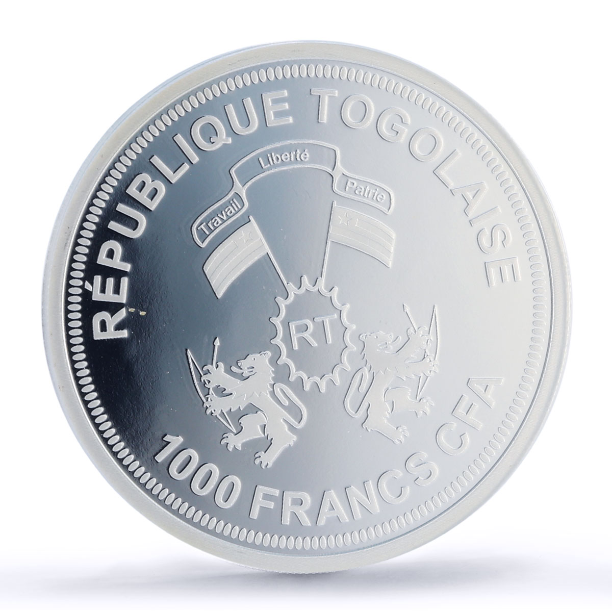 Togo 1000 francs Venus Solar System Planets Space PR69 PCGS silver coin 2019