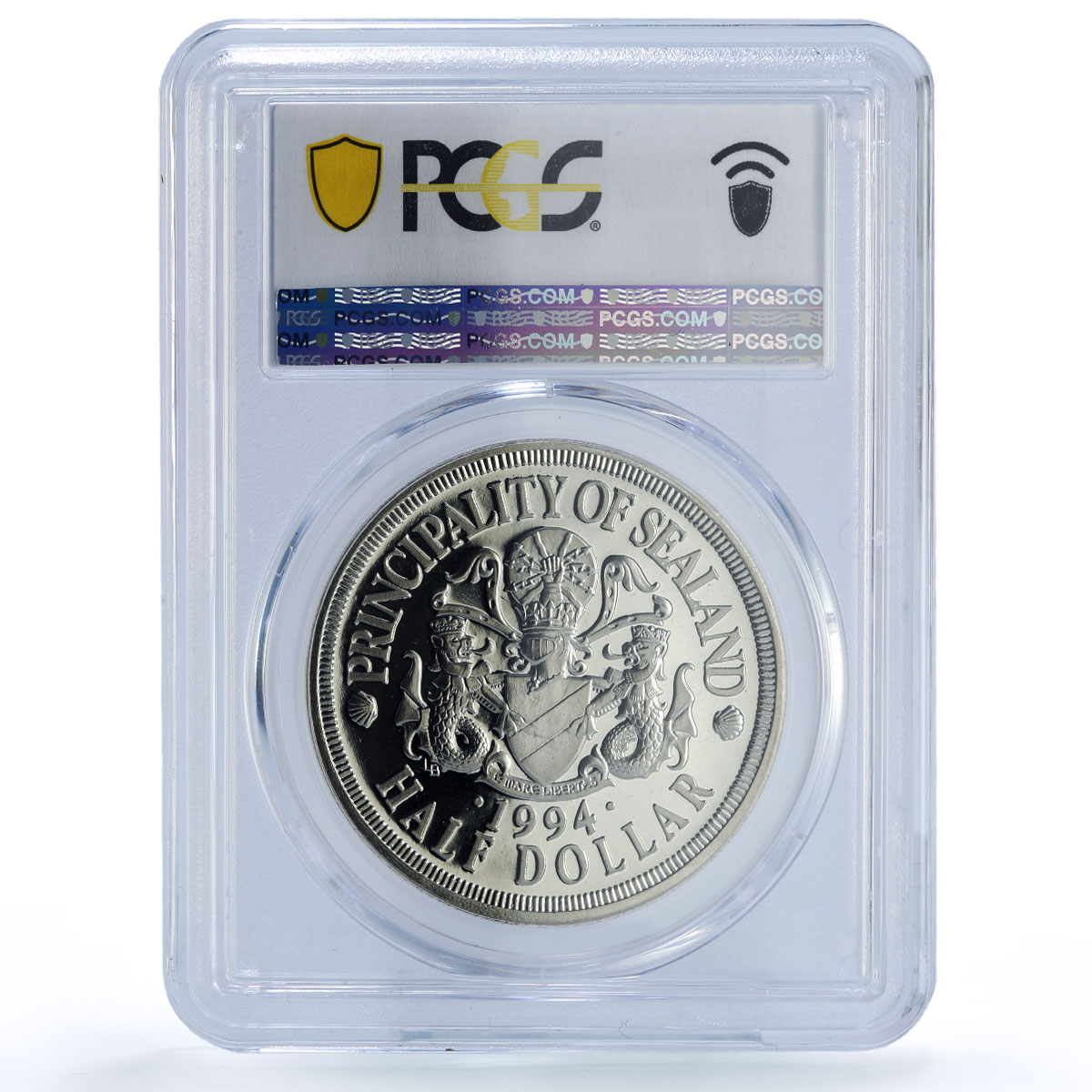Sealand 50 cents Orca Whale Sea Treasures Fantasy X#8.1 PR69 PCGS CuNi coin 1994