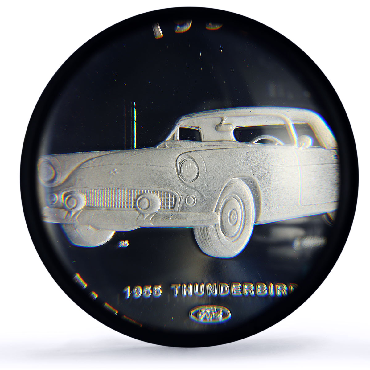Marshall Islands 50 dollar Ford Thunderbird 1955 Cars PR67 PCGS silver coin 1996