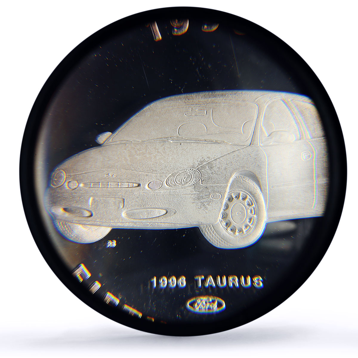Marshall Isl. 50 dollars Ford Taurus Cars Automobiles PR68 PCGS silver coin 1996
