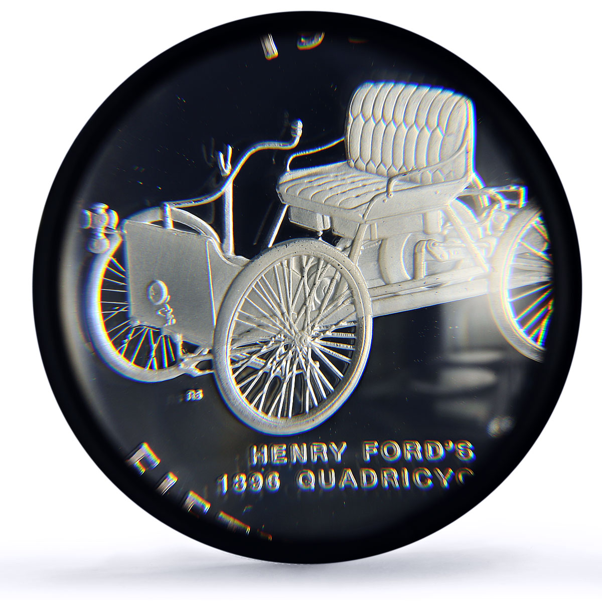 Marshall Islands 50 dollar Ford Quadricycle 1896 Cars PR68 PCGS silver coin 1996