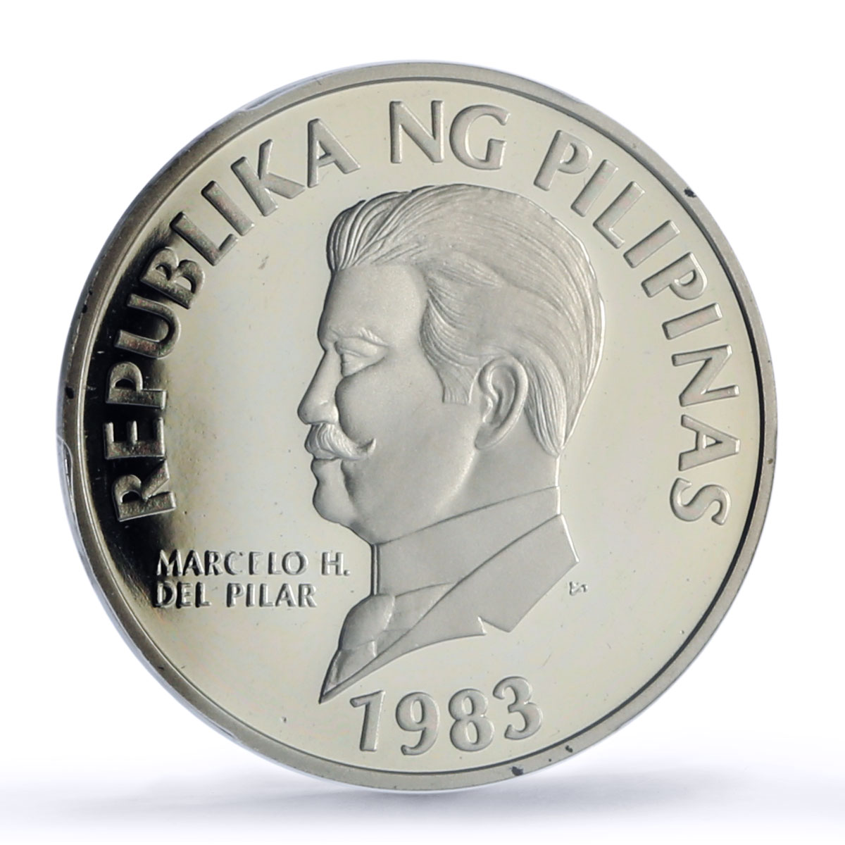 Philippines 50 sentimos Republic Coinage Marcelo Pilar PR69 PCGS CuNi coin 1983