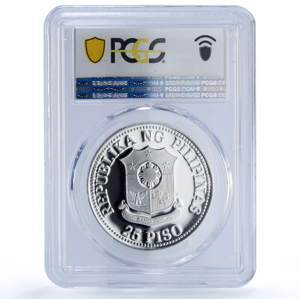 Philippines 25 piso FAO World Food Day Fish Fruits PR69 PCGS silver coin 1981