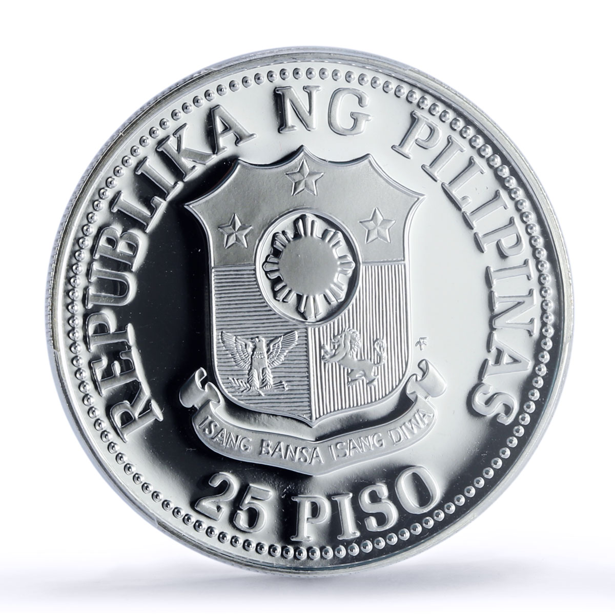 Philippines 25 piso FAO World Food Day Fish Fruits PR69 PCGS silver coin 1981