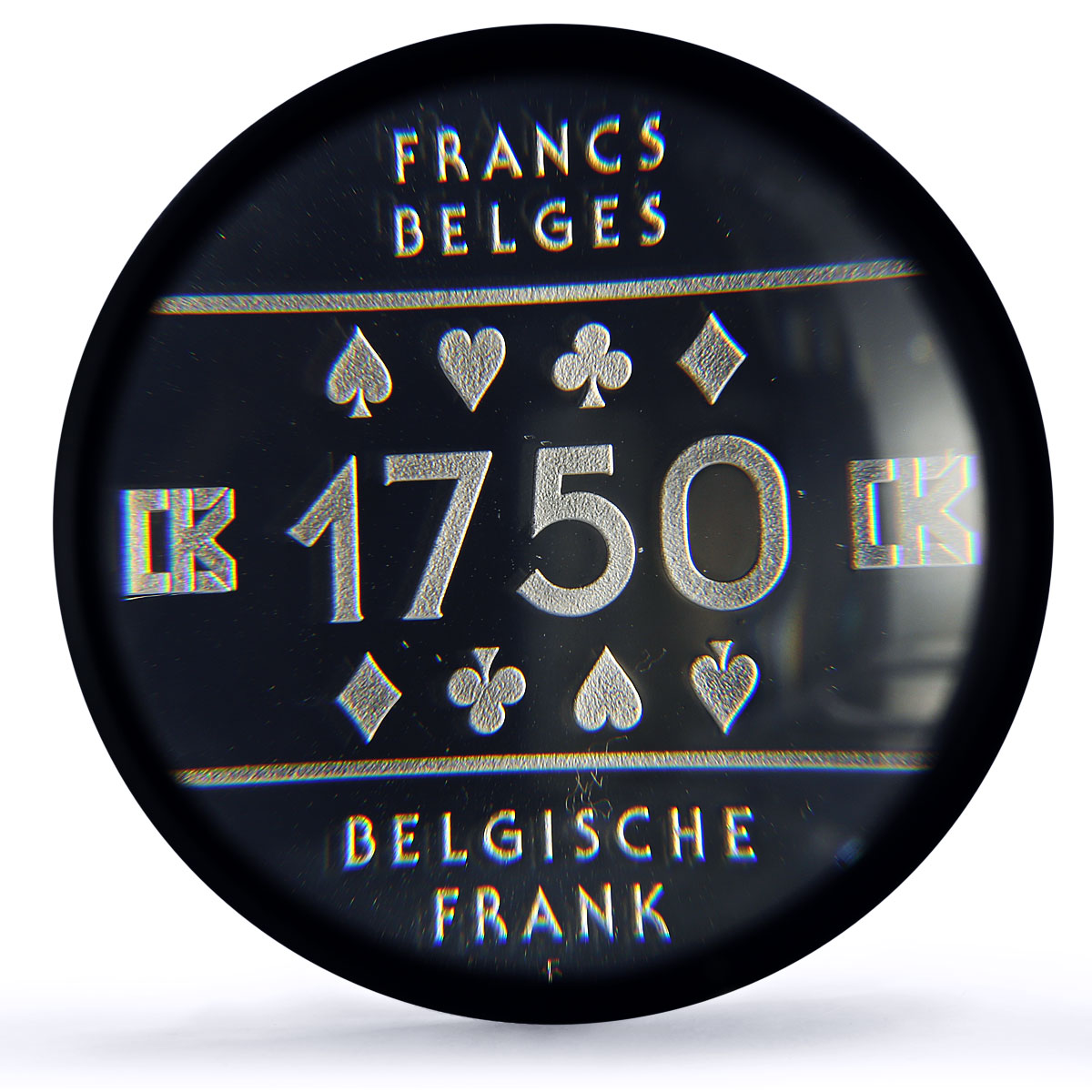 Belgium Knokke Casino Fantasy Token 1750 Francs PR70 PCGS silver 1986 - 1988 FM