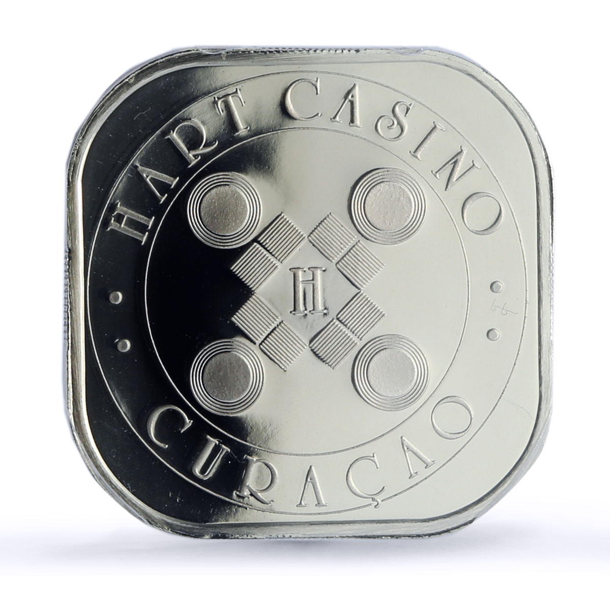 Netherlands Curacao Hart Casino Fantasy Token PR70 PCGS silver 1986 - 1988 FM
