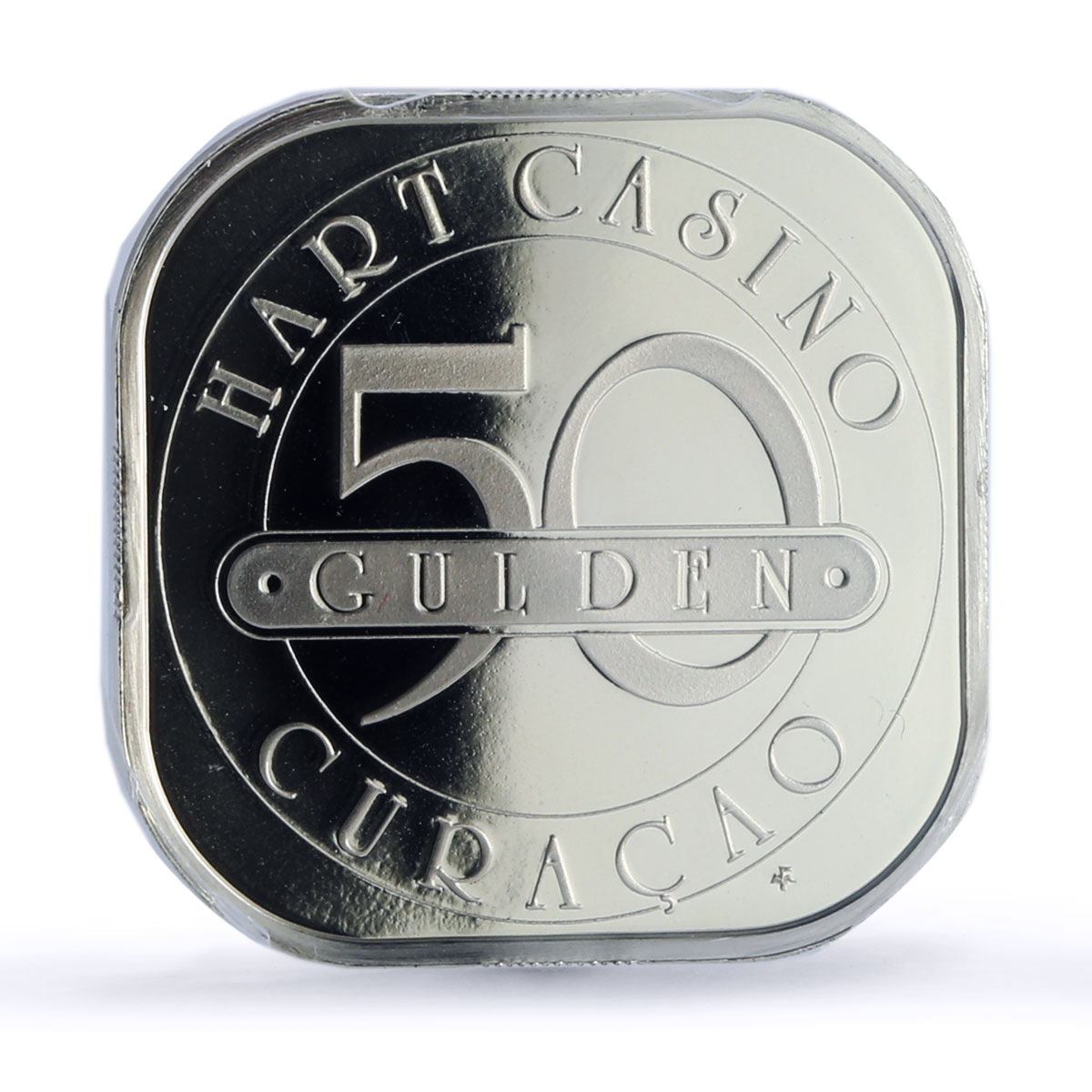 Netherlands Curacao Hart Casino Fantasy Token PR70 PCGS silver 1986 - 1988 FM