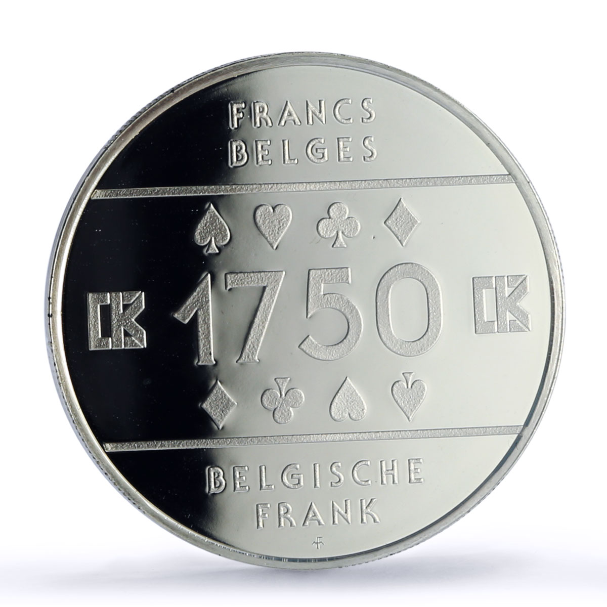 Belgium Knokke Casino Fantasy Token 1750 Francs PR69 PCGS silver 1986 - 1988 FM