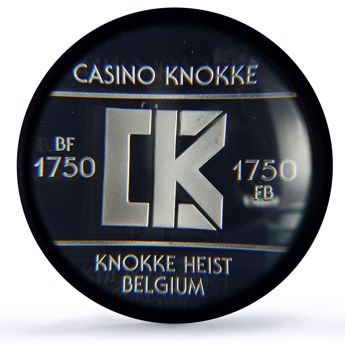 Belgium Knokke Casino Fantasy Token 1750 Francs PR69 PCGS silver 1986 - 1988 FM