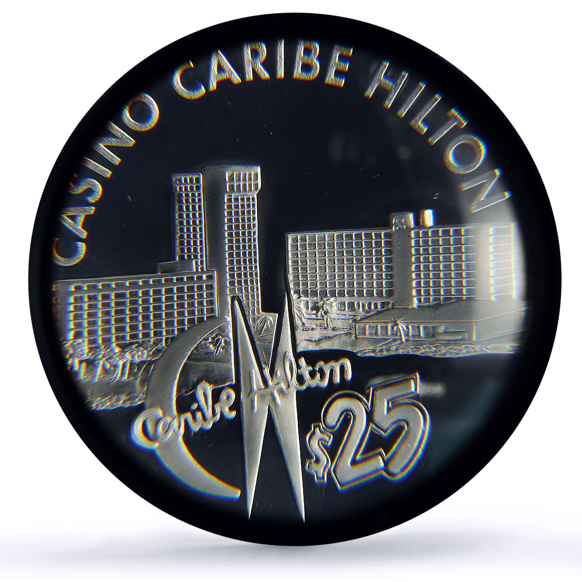 Puerto Rico Caribe Hilton Casino Fantasy Token PR69 PCGS silver 1986 - 1988 FM