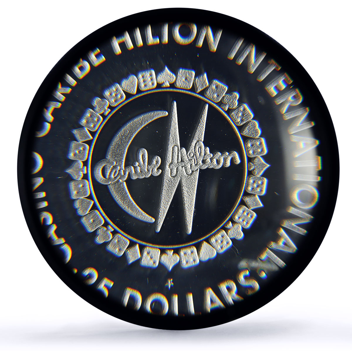 Puerto Rico Caribe Hilton Casino Fantasy Token PR69 PCGS silver 1986 - 1988 FM