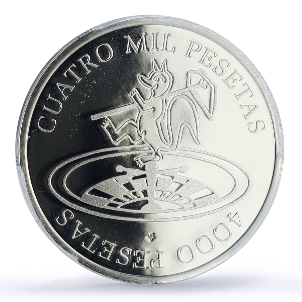 Spain Monte Picayo Casino Fantasy Token 4000 P. PR69 PCGS silver 1986 - 1988 FM
