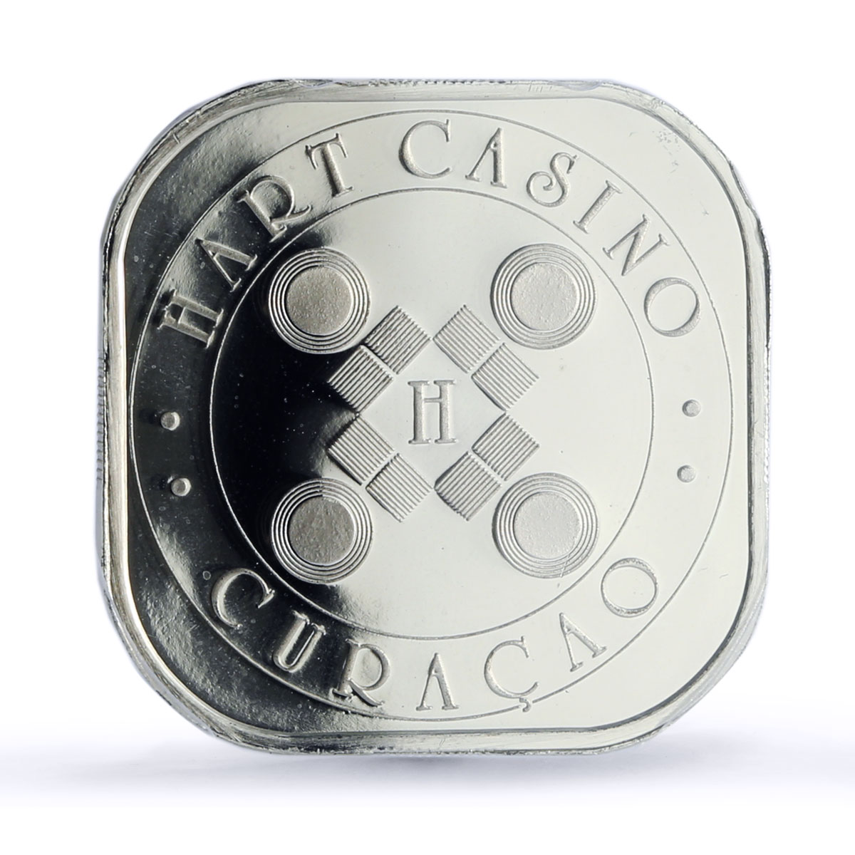 Netherlands Curacao Hart Casino Fantasy Token PR69 PCGS silver 1986 - 1988 FM