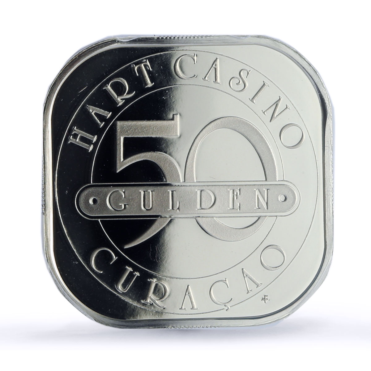 Netherlands Curacao Hart Casino Fantasy Token PR69 PCGS silver 1986 - 1988 FM