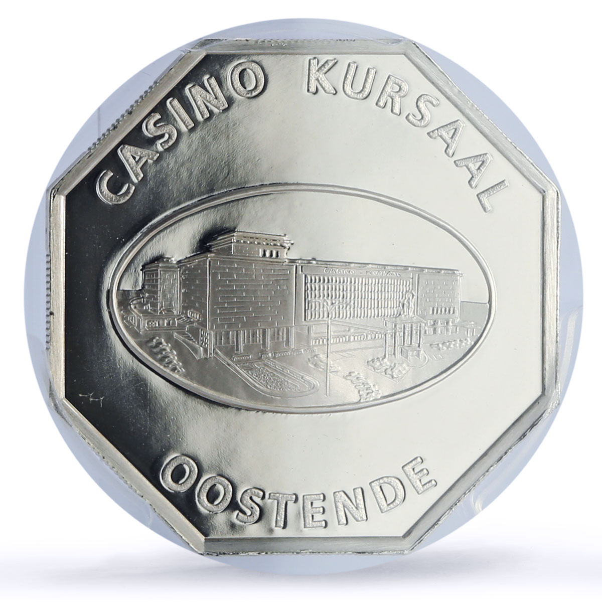 Belgium Oostende Kursaal Casino Fantasy Token PR69 PCGS silver 1986 - 1988 FM