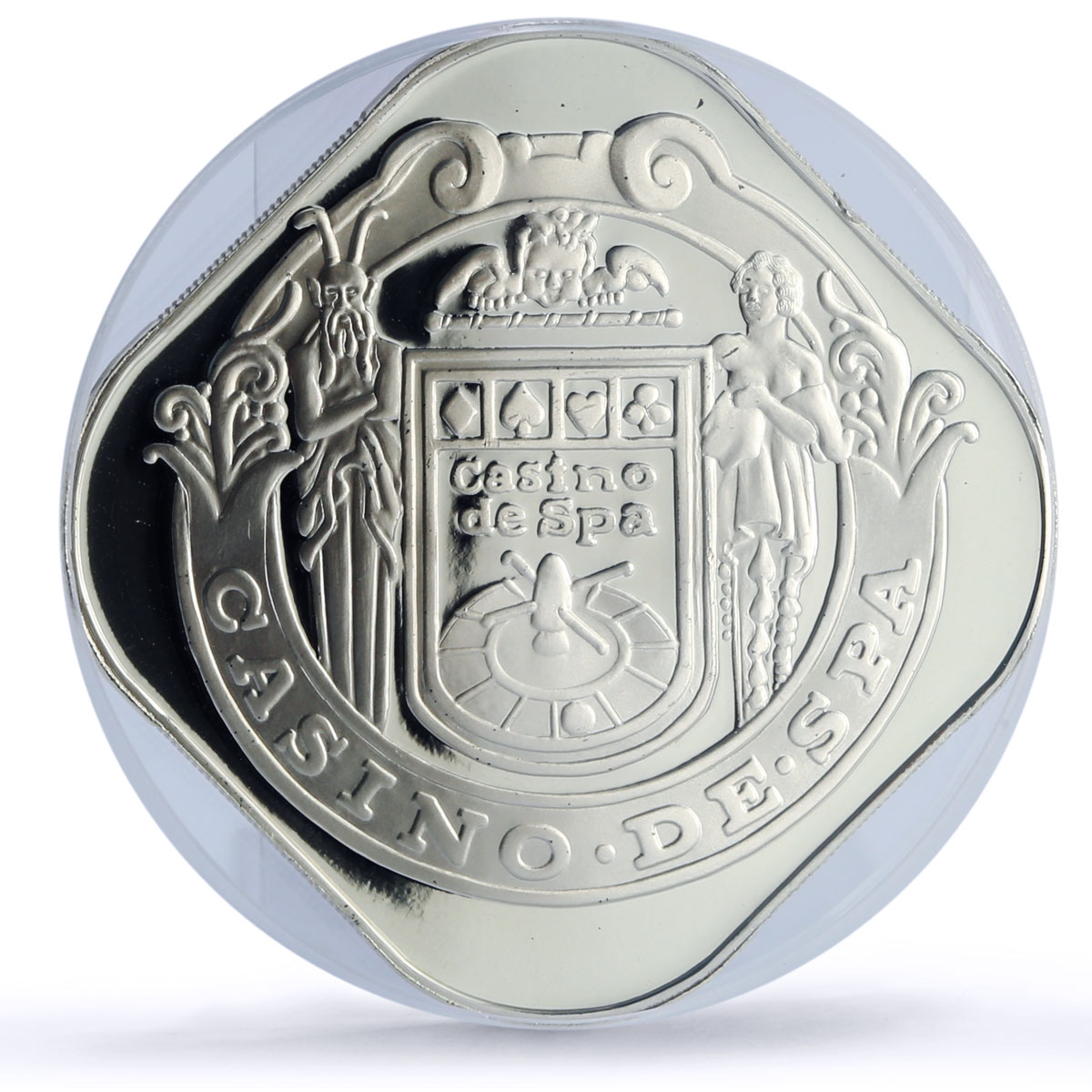 Belgium Spa Casino Fantasy Token 1750 Francs PR70 PCGS silver 1986 - 1988 FM