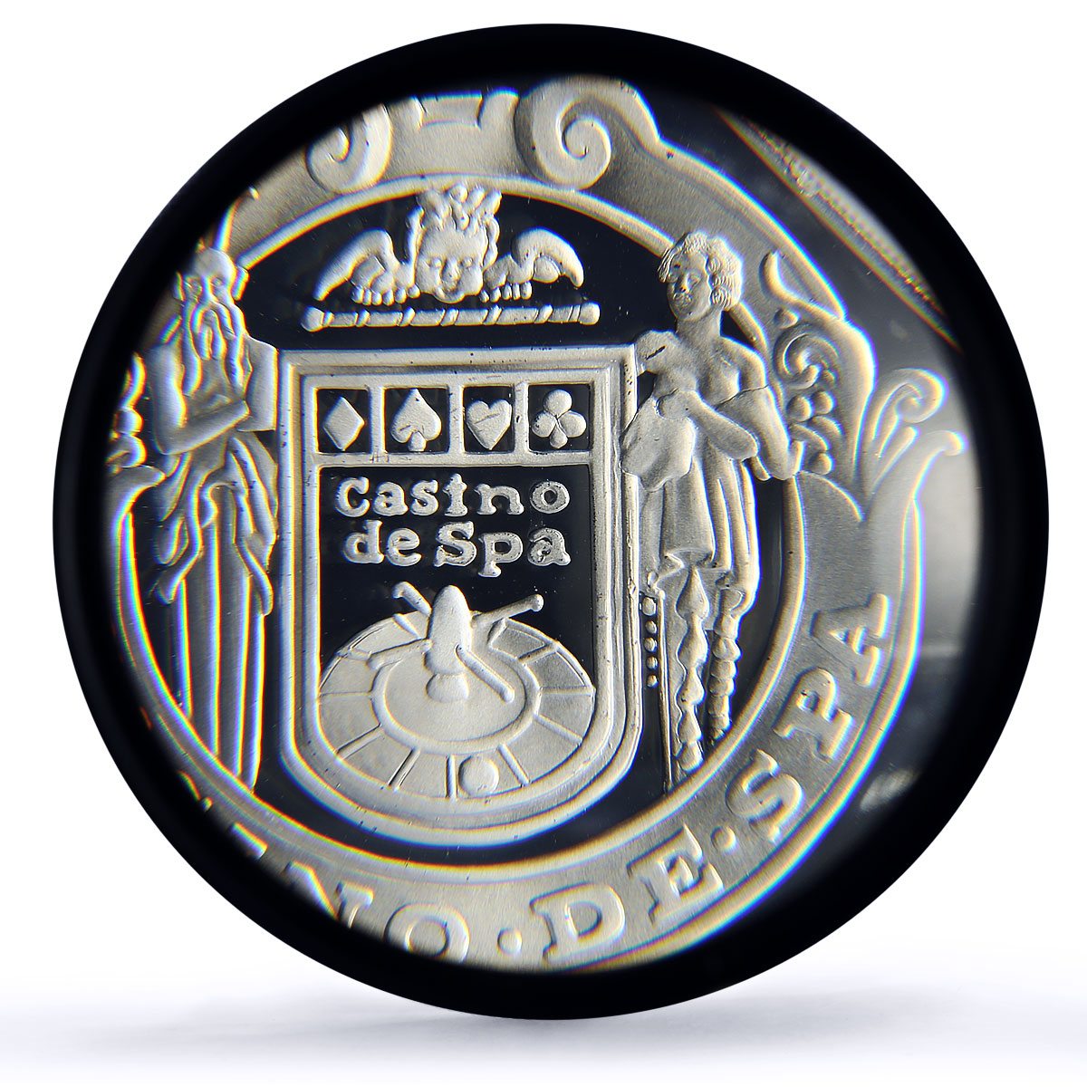 Belgium Spa Casino Fantasy Token 1750 Francs PR70 PCGS silver 1986 - 1988 FM