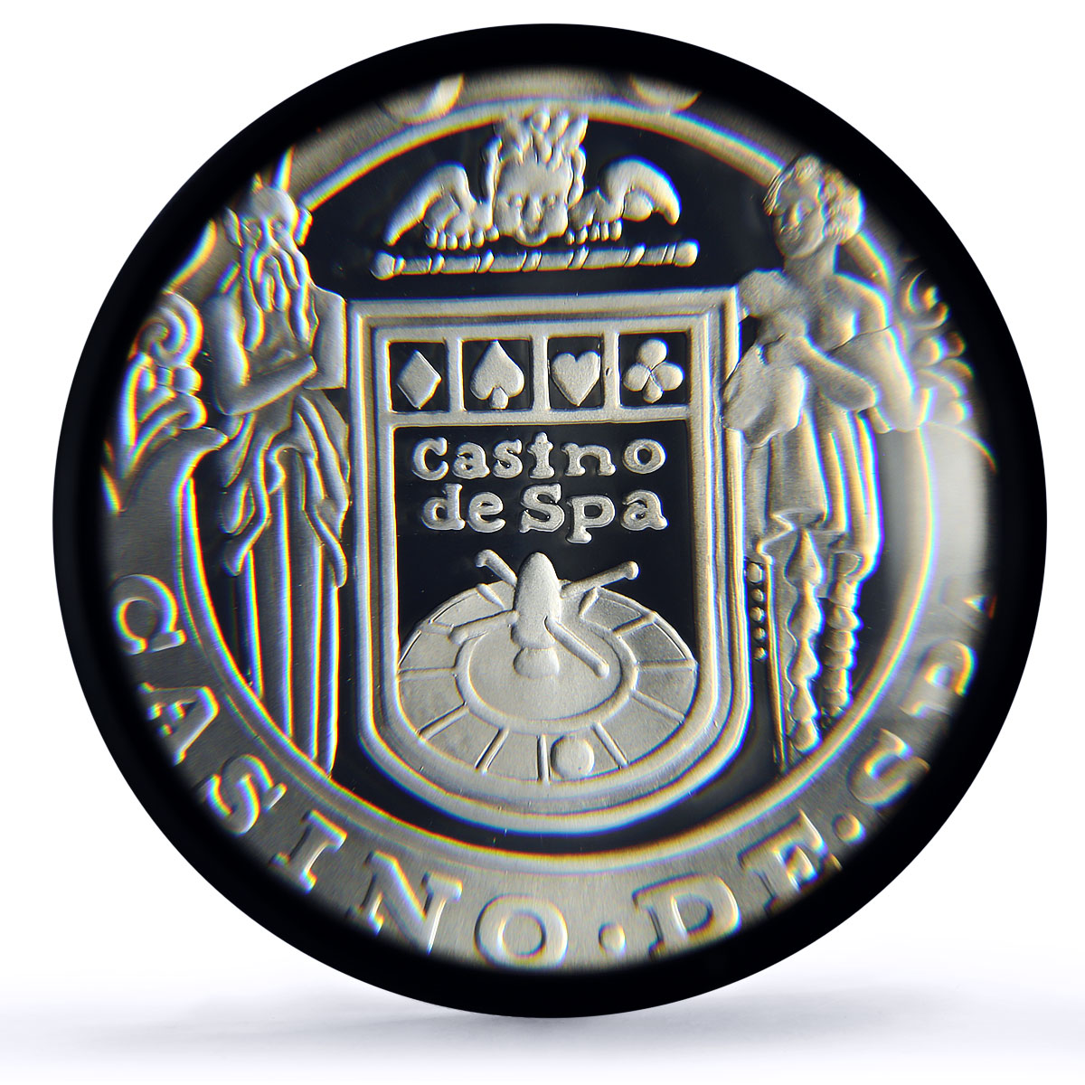 Belgium Spa Casino Fantasy Token 1750 Francs PR70 PCGS silver 1986 - 1988 FM