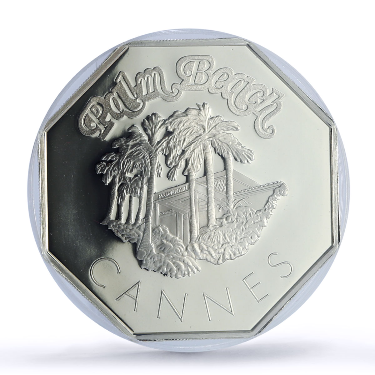 France Cannes Palm Beach Casino Fantasy Token SP69 PCGS silver 1986 - 1988 FM